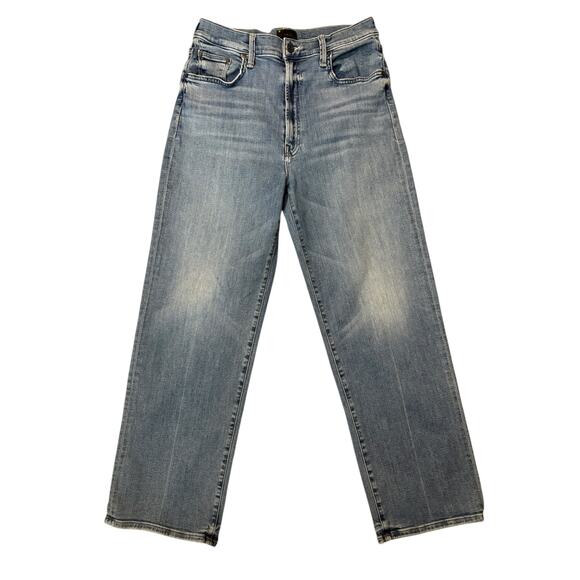 MOTHER Jeans Rambler Ankle Wide Leg Zip Crop 30 We the Animals Stretch Casual - Picture 4 of 14